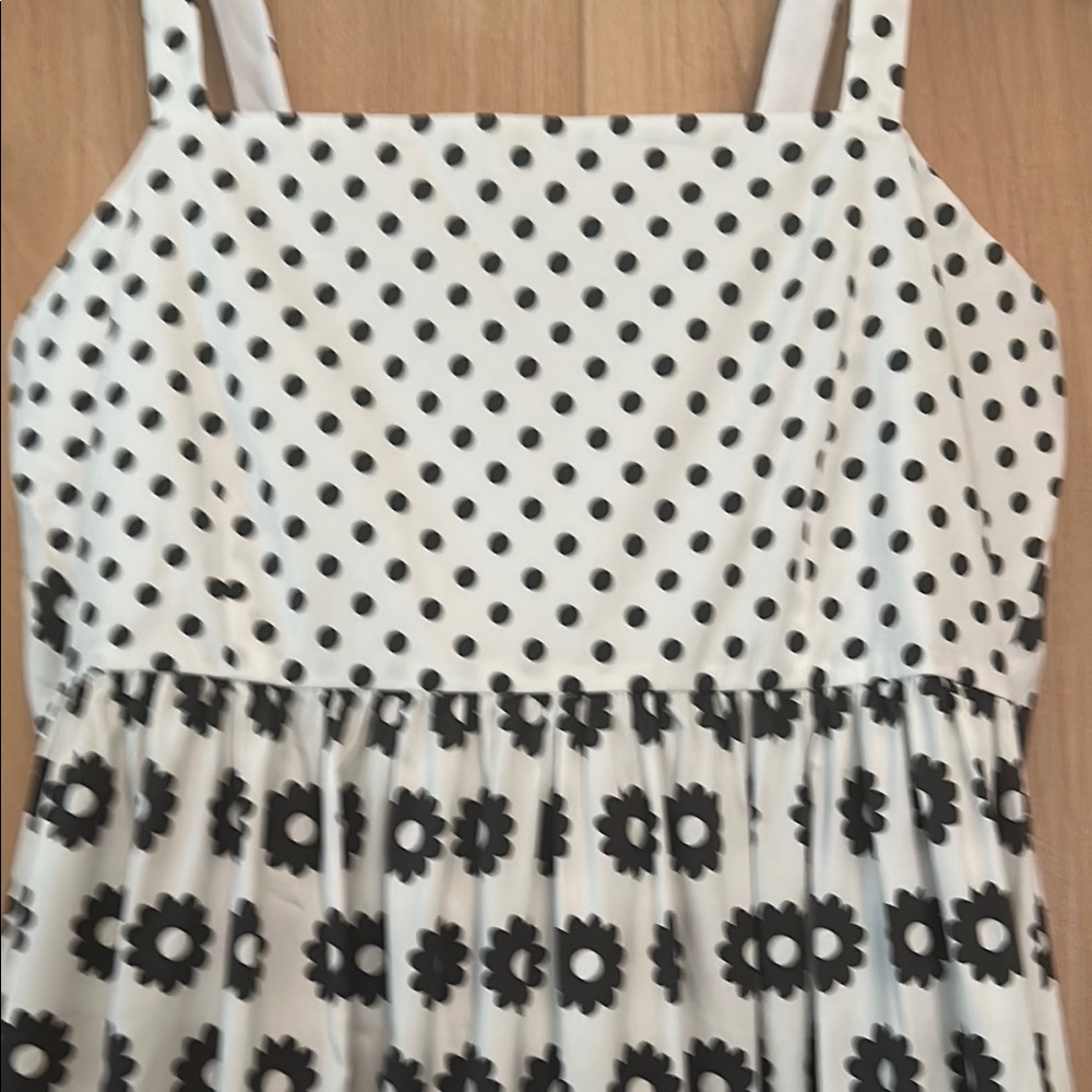 🌼 SOLD - Tory Burch Mod Dot Patchwork Midi Dress – Size 4 🌼 - Picture 8 of 10